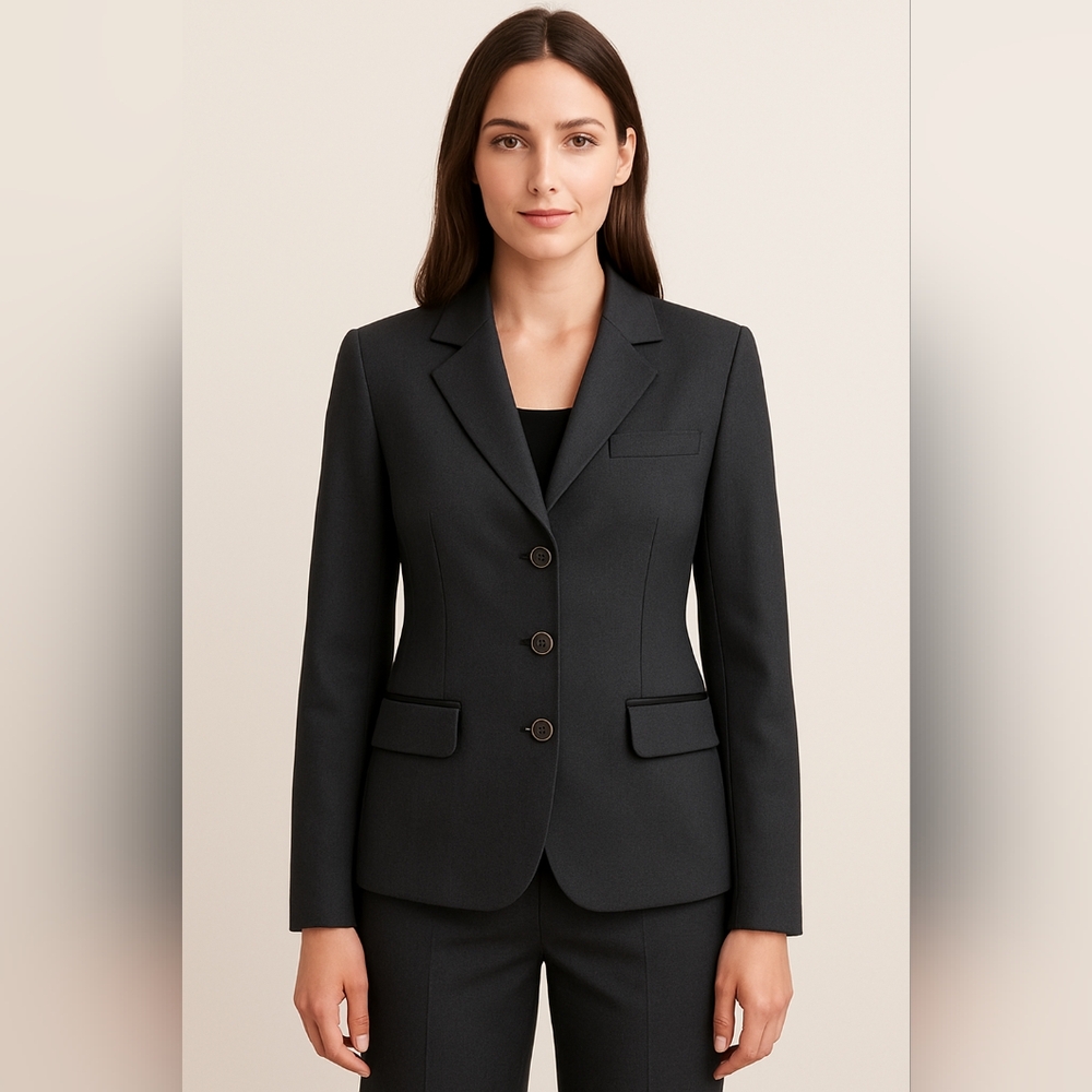 MC Planet Paris Black Blazer Jacket US 10 Tech Fabric